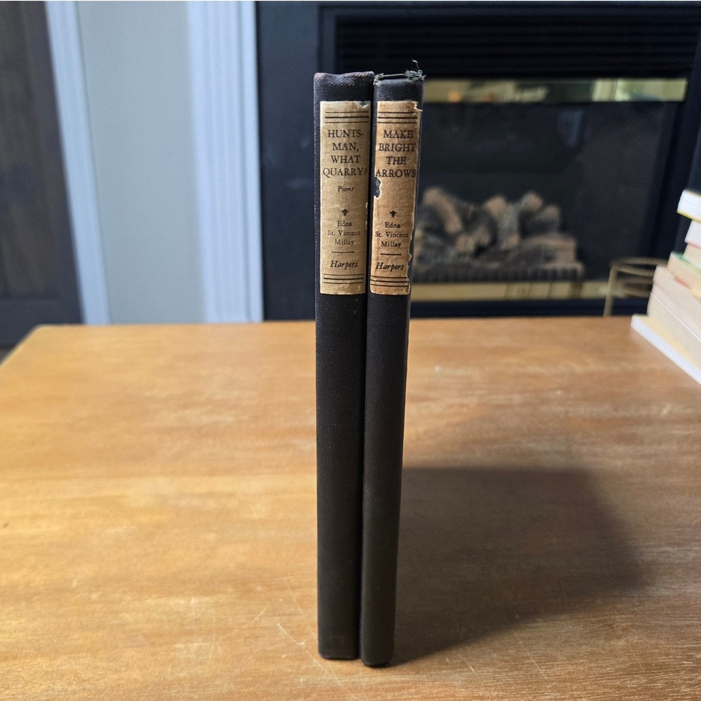 Harpers Edna St Vincent Millay Poetry Books Set 1939 / 1940 Hardcover Books